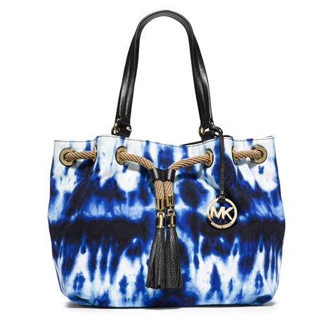 michael kors tie dye tote|michael kors tote with zipper.